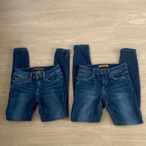 Joe’s Jeans, 2 Pairs of skinny ankle, Size 24